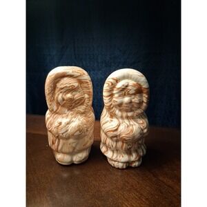 Vintage Alaskan Native clay pottery Salt And Pepper Shakers